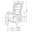 Aldrich 5 Pc Counter Height Dining Set
