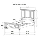 Sandy Beach 4 & 5 Piece Pc Bedroom Set Cal.King & E.King