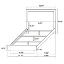Marceline Bedroom Sets White & Black 4 & 5 Piece