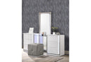 ASPEN WHITE VANITY WITH VANITY STOOL WITH LED