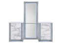 YLIME WHITE MARBLE VANITY WITH LED