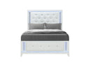 ALINA WHITE FULL BED WITH LED
