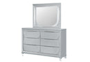CALEB SILVER MIRROR WITH LED
