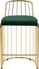 Gio Green Velvet Stool