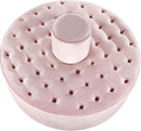 Banquet Pink Velvet Ottoman/Bench