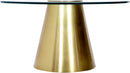 Glassimo Brushed Gold Coffee Table