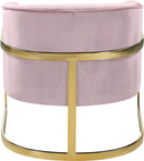 Carter Pink Velvet Accent Chair