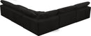 Cozy Black Velvet Cloud Modular Sectional