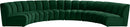 Infinity Green Velvet 6pc. Modular Sectional