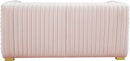 Ravish Pink Velvet Loveseat