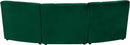 Limitless Green Velvet 3pc. Modular Sectional