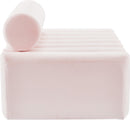 Melody Pink Velvet Loveseat