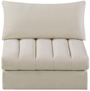 Jacob Cream Velvet Armless