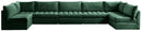 Jacob Green Velvet Modular Sectional