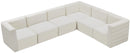 Quincy Cream Velvet Modular Sectional