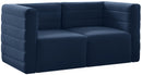 Quincy Navy Velvet Modular Sofa