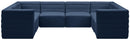 Quincy Navy Velvet Modular Sectional