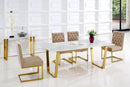 Cameron Beige Velvet Dining Chair