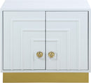 Cosmopolitan White Lacquer Side Table