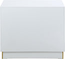 Cosmopolitan White Lacquer Side Table