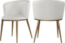 Skylar White Faux Leather Dining Chair