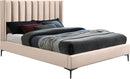 Nadia Pink Velvet Full Bed