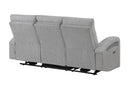 U6611 Grey 15 Power Reclining Sofa with LED
