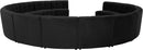 Limitless Black Velvet 14pc. Modular Sectional