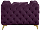 Kingdom Purple Velvet Chair