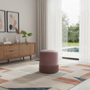 Teddy Pink Velvet Ottoman/Stool