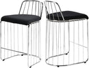 Gio Black Velvet Stool
