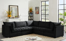 Jacob Black Velvet Modular Sectional
