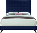 Elly Navy Velvet King Bed