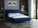 Delano Navy Velvet King Bed