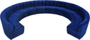 Limitless Navy Velvet 12pc. Modular Sectional