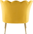 Jester Yellow Velvet Accent Chair