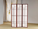Katerina 3-panel Folding Floor Screen White and Cherry