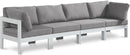 Nizuc Grey Waterproof Fabric Outdoor Patio Modular Sofa