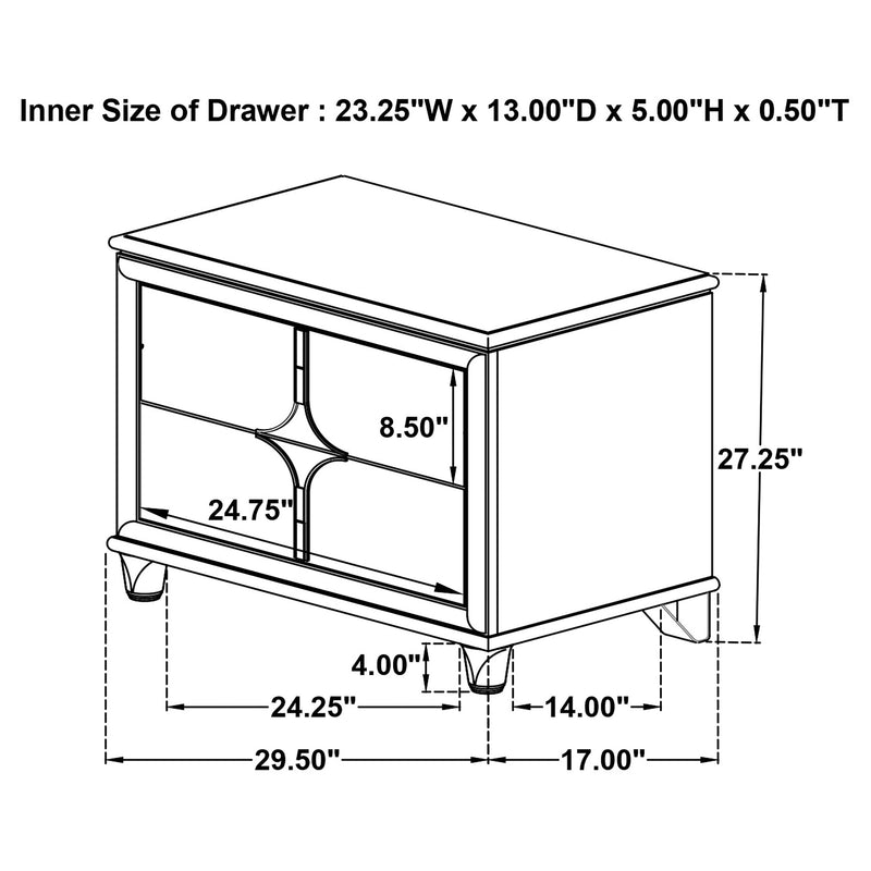 Olivia 5 Pc Bedroom Set