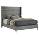 Lucia Eastern King & Queen Bed Beige & Grey