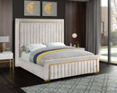Dolce Cream Velvet King Bed (3 Boxes)