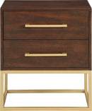 Maxine Cherry / Gold Night Stand