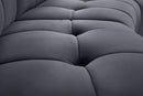 Limitless Grey Velvet 11pc. Modular Sectional