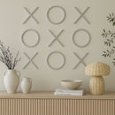 XOXO Chrome Stainless Steel Wall Decor