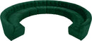 Limitless Green Velvet 12pc. Modular Sectional