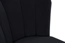 Lily Black Velvet Stool