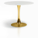 Tulip Gold Dining Table (3 Boxes)