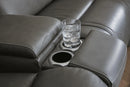 5Z - Pittson Power Reclining Sectional Loveseat with Console