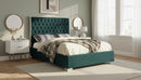 Lexi Green Velvet Full Bed