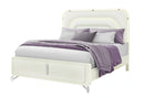 Lyra Beige Bed with LED